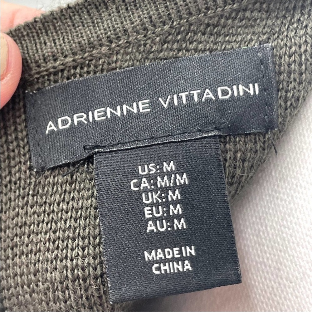 Adrienne Vittadini Olive Long Sleeve Dress - Picture 5 of 6